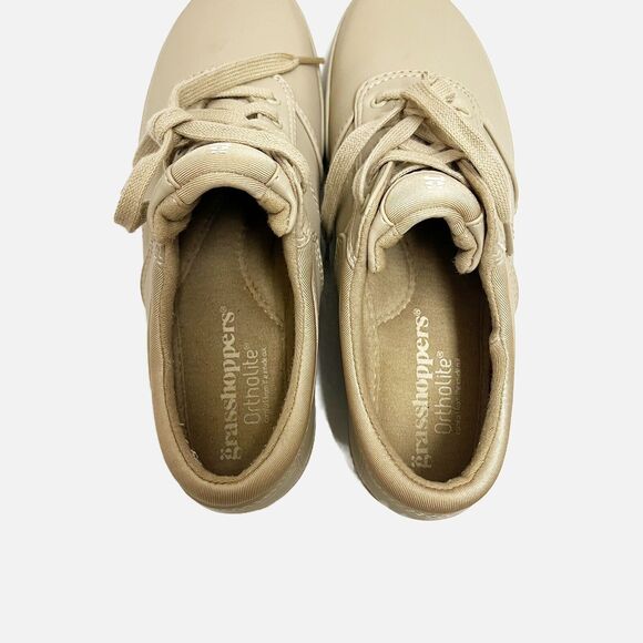 Grasshopper Ortholite Stretch Plus Lace II  Tan Sneakers Size 6M  EH57930 - Picture 7 of 8